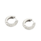 Boucles d'oreilles Créoles pavées de diamants en or blanc 18 carats 58 Facettes P98L13