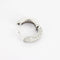 Boucles d'oreilles Créoles pavées de diamants en or blanc 18 carats 58 Facettes P98L13