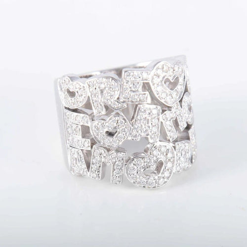 Bague 53 Pasquale Bruni Amore - Bague en or blanc et diamants 58 Facettes P9L7