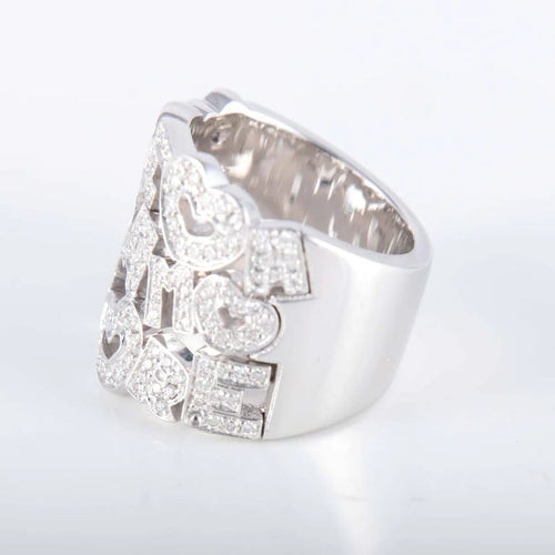 Bague 53 Pasquale Bruni Amore - Bague en or blanc et diamants 58 Facettes P9L7