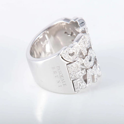 Bague 53 Pasquale Bruni Amore - Bague en or blanc et diamants 58 Facettes P9L7