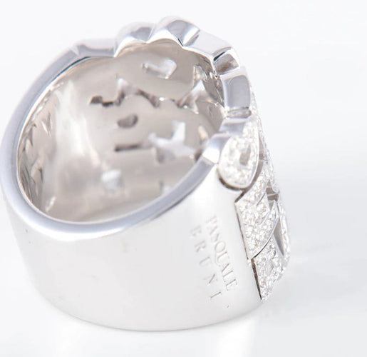 Bague 53 Pasquale Bruni Amore - Bague en or blanc et diamants 58 Facettes P9L7