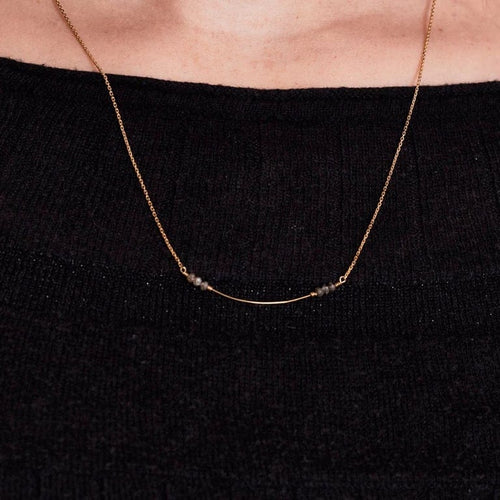 Collier Paola Zovar Rock Diamants - Collier en or jaune 18K et diamants bruts 58 Facettes