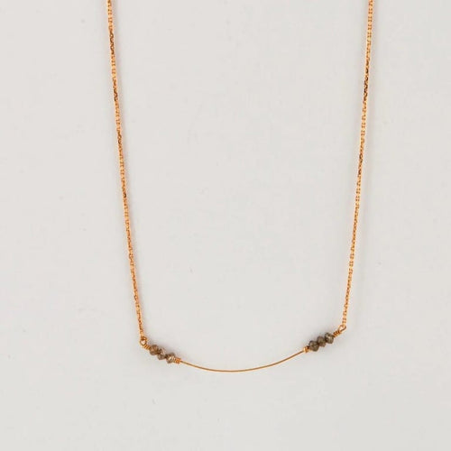 Collier Paola Zovar Rock Diamants - Collier en or jaune 18K et diamants bruts 58 Facettes