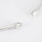 Bracelet Bracelet jonc articulé ouvert en or blanc 18 carats et diamants 58 Facettes
