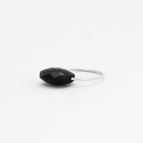 Bague 54 Morganne Bello - Bague en or blanc et onyx 58 Facettes