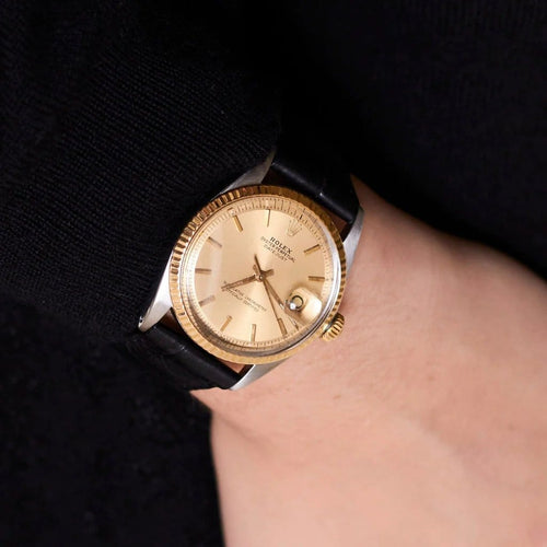Montre Rolex Datejust - Montre 36 mm en or jaune et acier 58 Facettes