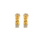 Boucles d'oreilles FRED - Boucles d'oreilles câble en or jaune 18K et acier 58 Facettes
