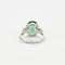 Bague 48.5 Bague en platine 950 avec tourmaline bleue-verte 4,15 ct et diamants 58 Facettes