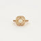 Bague 49 Bague style Art déco en or rose 18K avec diamants 58 Facettes