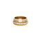 Bague 53 Bague multi-anneaux torsadés en or jaune, platine et diamants 58 Facettes