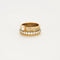 Bague 53 Bague multi-anneaux torsadés en or jaune, platine et diamants 58 Facettes
