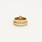 Bague 53 Bague multi-anneaux torsadés en or jaune, platine et diamants 58 Facettes