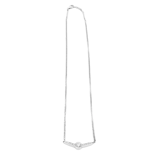 Collier Collier diamant 0,81 ct en or blanc et diamants 58 Facettes