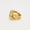 Bague 54 Bague maillon de chaîne en or jaune 18K et diamants 58 Facettes