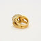 Bague 54 Bague maillon de chaîne en or jaune 18K et diamants 58 Facettes