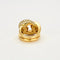 Bague 54 Bague maillon de chaîne en or jaune 18K et diamants 58 Facettes
