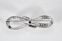 Broche Infini - Broche ancienne en platine, diamants et saphir 58 Facettes