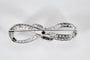 Broche Broche motif infini en platine 950, diamants et saphir 58 Facettes