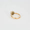 Bague 51.5 Bague solitaire ancienne en or rose et or blanc 18K avec perle 58 Facettes