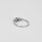 Bague 55 Bague trilogie ancienne en or blanc 18 carats, diamant et perles 58 Facettes