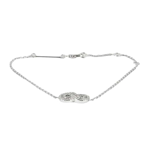 Bracelet Bracelet motif infini en or blanc 18K et diamants 58 Facettes