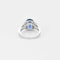Bague 53.5 Bague saphir de Ceylan 5,08 ct et diamants baguette en platine 58 Facettes