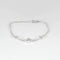Bracelet Bracelet 3 motifs en or blanc 18K et diamants taille princesse 58 Facettes