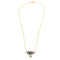 Collier Collier vintage en or jaune 14K et argent, diamants et pierres précieuses 58 Facettes