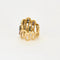 Bague 52 Bague vintage en or jaune 18K, diamants, rubis, saphirs et émeraudes 58 Facettes