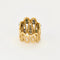 Bague 52 Bague vintage en or jaune 18K, diamants, rubis, saphirs et émeraudes 58 Facettes