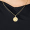 Pendentif Médaille double face Vierge et Jésus en or jaune 58 Facettes