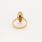 Bague 51.5 Bague marquise vintage en or jaune 18K, diamants et rubis 58 Facettes