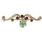 Broche Broche fin XIXe siècle en or et platine, diamants et pierre turquoise 58 Facettes P21L1
