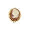 Broche Broche ancienne fin XIXe en or jaune et camée d’agate 58 Facettes