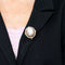 Broche Broche ancienne fin XIXe en or jaune et camée d’agate 58 Facettes