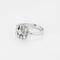Bague 52 Bague ancienne motif carré en or blanc et diamants 58 Facettes