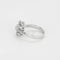 Bague 52 Bague ancienne motif carré en or blanc et diamants 58 Facettes