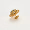 Boucles d'oreilles Boucles d’oreilles anciennes en or jaune 18 carats et aigue-marine 58 Facettes P20L9
