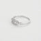 Bague 53.5 Bague maillon de chaîne en or blanc 18 carats et diamants 58 Facettes P22L5