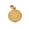 Pendentif Pendentif médaille 20 Fr - Pièce en or jaune 750 sertie rubis et diamants 58 Facettes