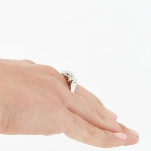 Bague 60 Bague en or blanc et diamant 58 Facettes REF 2040/17