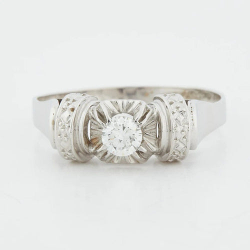 Bague 60 Bague en or blanc et diamant 58 Facettes REF 2040/17