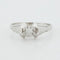 Bague 57 Bague Art déco en or blanc 18 carats et diamant 58 Facettes RÉF 11044/19