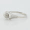 Bague 57 Bague Art déco en or blanc 18 carats et diamant 58 Facettes RÉF 11044/19