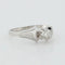 Bague 57 Bague Art déco en or blanc 18 carats et diamant 58 Facettes RÉF 11044/19