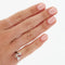 Bague 47 Bague en or blanc 18 carats avec rubis et diamants 58 Facettes REF 1053/16