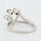 Bague 47 Bague en or blanc 18 carats avec rubis et diamants 58 Facettes REF 1053/16