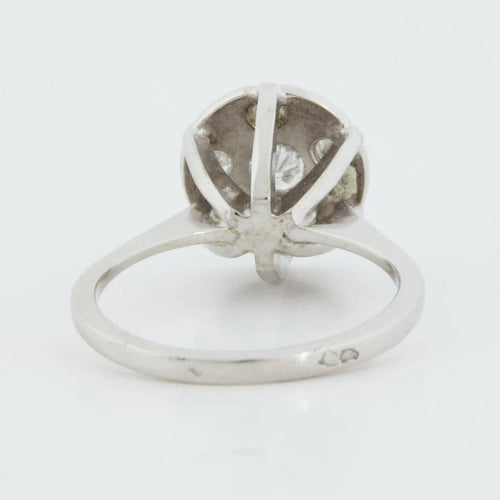 Bague 50 Bague en or blanc 18 carats sertie de diamants 58 Facettes REF 12106/16