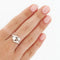 Bague 54 Bague en or blanc 18 carats avec perle de culture et diamant 58 Facettes REF 6010/16